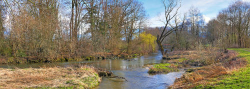 Zarte Frühlingsfarben am Mindeltalradweg.